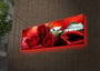 Wallity Lienzo Decorativo Iluminado con LED 30x90 cm Multicolor